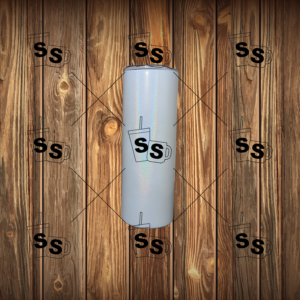 Glitter Tumbler 20oz White